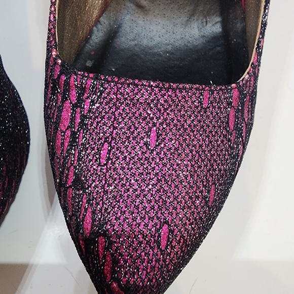 Pink Glitter platform 5.5 inch heel - Picture 4 of 5
